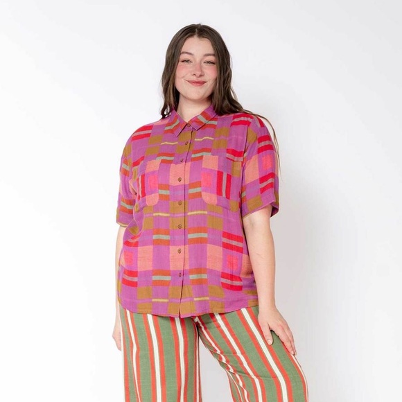 Ace & Jig Tops - Ace&Jig Rory top in gossip